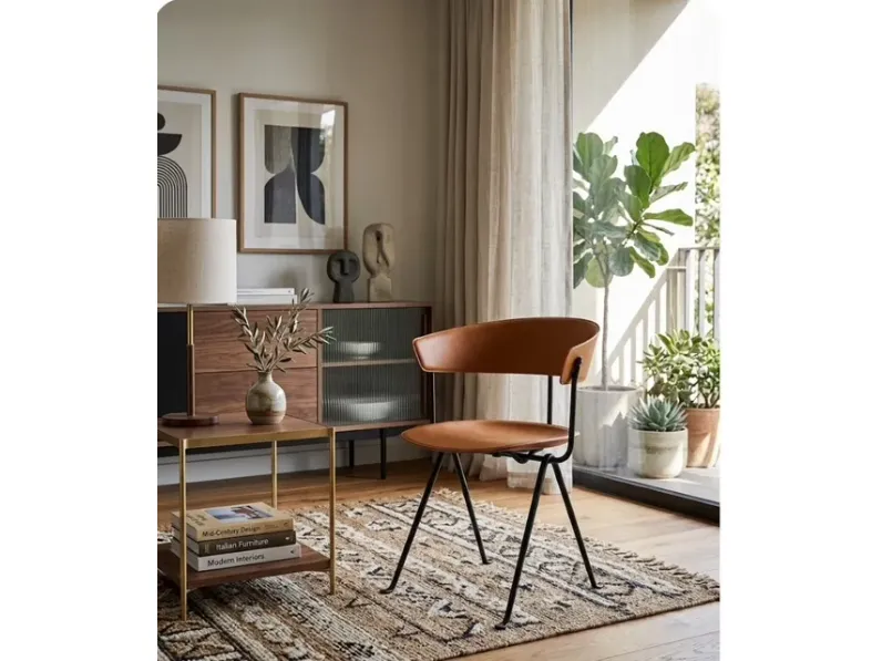 Poltrona in stile design Poltroncina lowchair in pelle magis Magis in Offerta Outlet