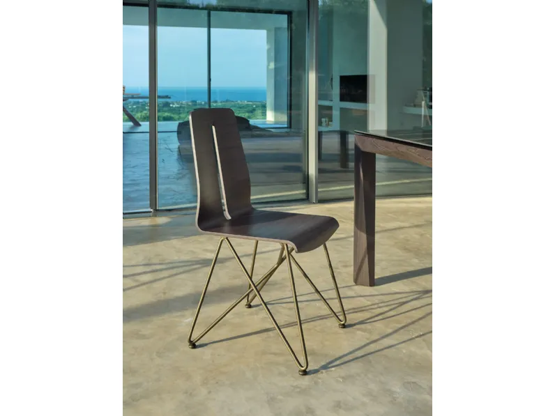 Sedia da soggiorno S140 greta Friulsedie a prezzo Outlet 