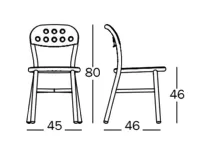Sedia senza braccioli Sedia pipe chair alluminio magis di Magis in Offerta Outlet