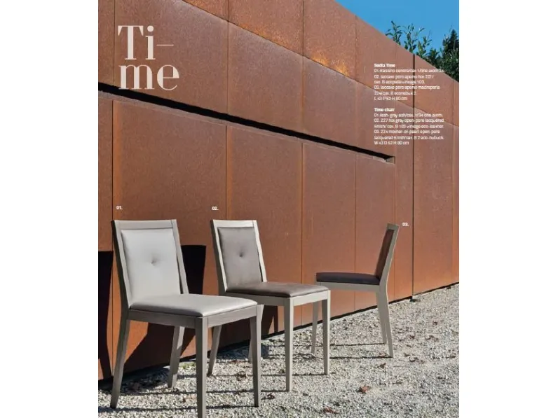 Outlet: Sedia Time Tomasella per soggiorno a prezzo scontato!