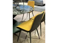 Sedia con schienale alto Dalia di Midj a prezzo ribassato