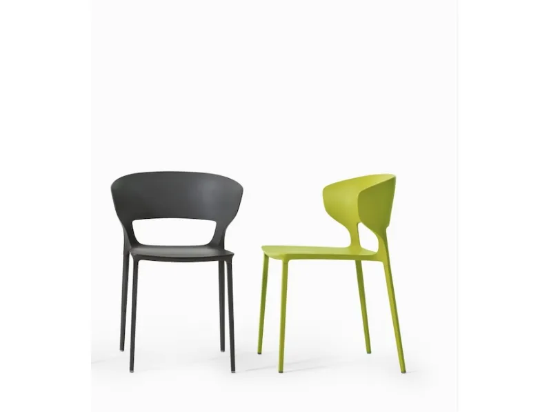 Sedia senza braccioli modello Design colorato a prezzo riservato 