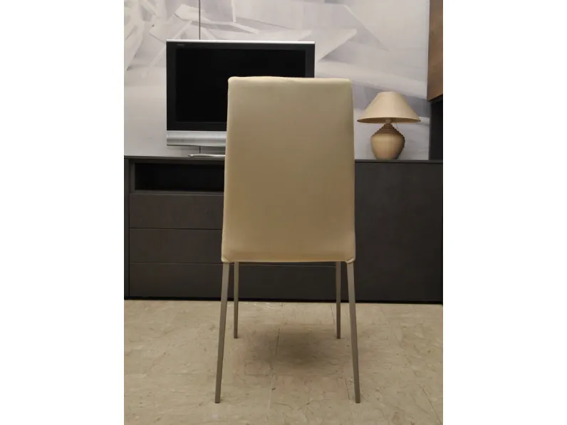 Sedia con schienale alto Quattro sedie tai di Bontempi in Offerta Outlet