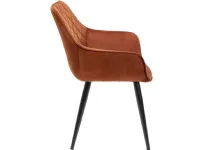 Sedia Set 6 sedie con braccioli ruggine di Karedesign in OFFERTA OUTLET -33%