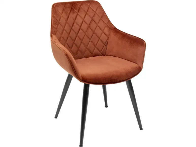 Sedia Set 6 sedie con braccioli ruggine di Karedesign in OFFERTA OUTLET -33%