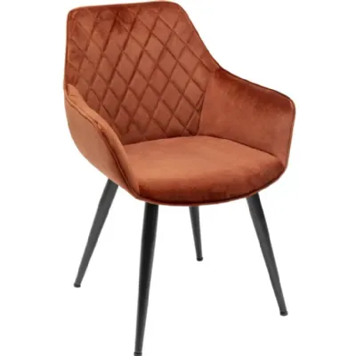 Sedia Set 6 sedie con braccioli ruggine di Karedesign in OFFERTA OUTLET -33%