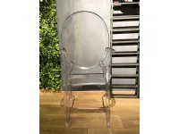 Sedia con braccioli Louis ghost di Kartell a prezzo scontato