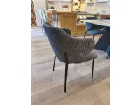 Sedia Artemisia da soggiorno realizzata in tessuto scontata del 50%