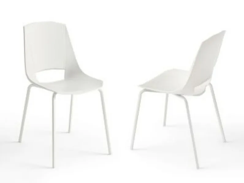 Sedia senza braccioli Eva 4 di Pointhouse a prezzo Outlet