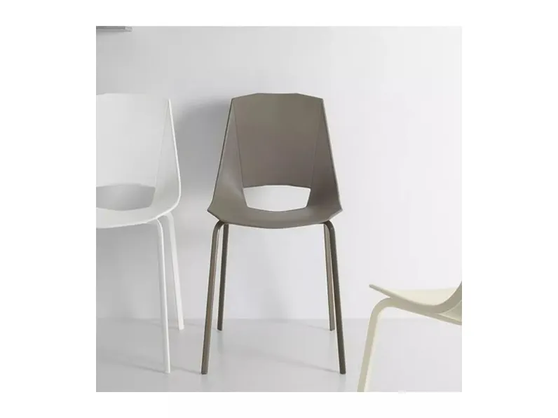 Sedia senza braccioli Eva 4 di Pointhouse a prezzo Outlet