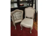 Sedia Dialma brown 2138 finitura rovere decapata da soggiorno realizzata in tessuto scontata del 60%