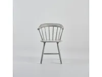 Sedia in legno con braccioli Dacia grey  in Offerta Outlet