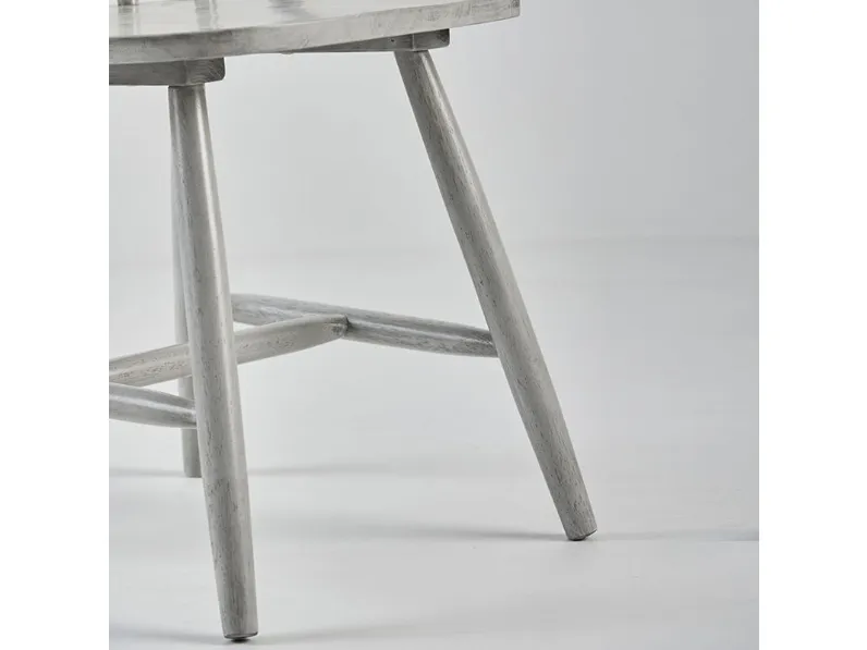 Sedia in legno con braccioli Dacia grey  in Offerta Outlet