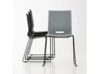 Sedia in plastica senza braccioli Elena 3 in Offerta Outlet
