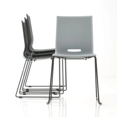 Sedia in plastica senza braccioli Elena 3 in Offerta Outlet