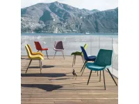 Sedia da cucina realizzata in ecopelle Malaga di Target point 