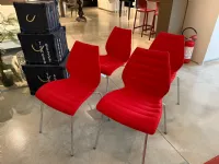 Sedia da soggiorno Sedie rosse  di Kartell SCONTATA 40%