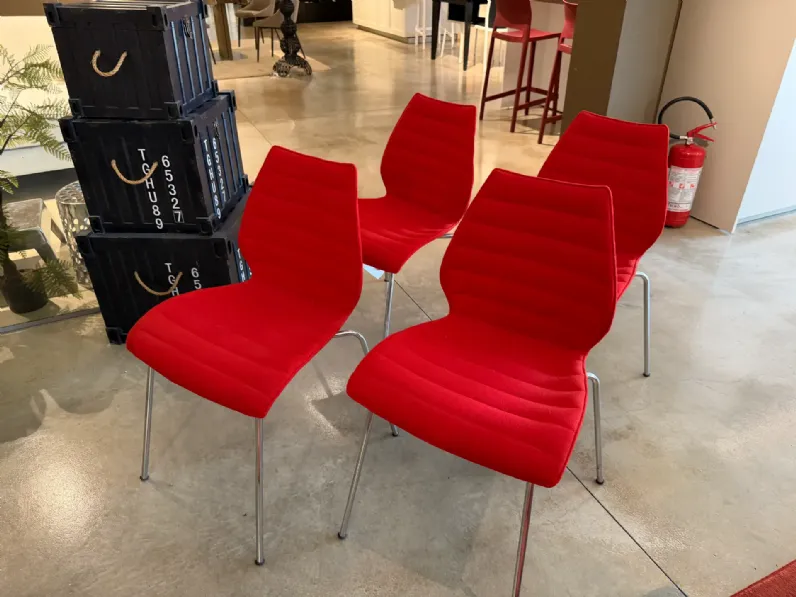 Sedia da soggiorno Sedie rosse  di Kartell SCONTATA 40%