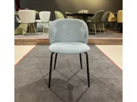 Sedia Mood da cucina realizzata in tessuto scontata del 60%