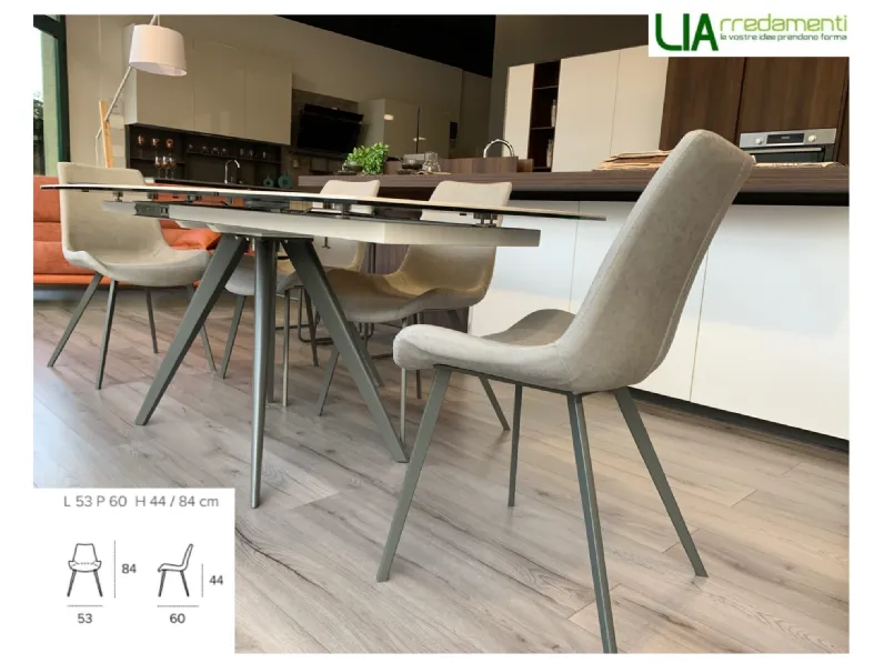Sedia N' 4 malaga di Collezione esclusiva in OFFERTA OUTLET -40%