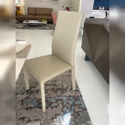 Sedia fissa Sedia castelfranco cuoi  trevisanasolo di Three a prezzo scontato