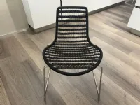 Sedia fissa Sedia in metallo di Collezione esclusiva a prezzo scontato