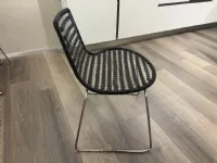 Sedia fissa Sedia in metallo di Collezione esclusiva a prezzo scontato