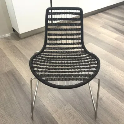 Sedia fissa Sedia in metallo di Collezione esclusiva a prezzo scontato