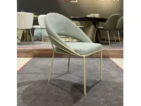 Sedia Viola da soggiorno realizzata in tessuto scontata del 75%