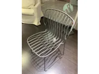 Sedia in metallo senza braccioli Freak in offerta