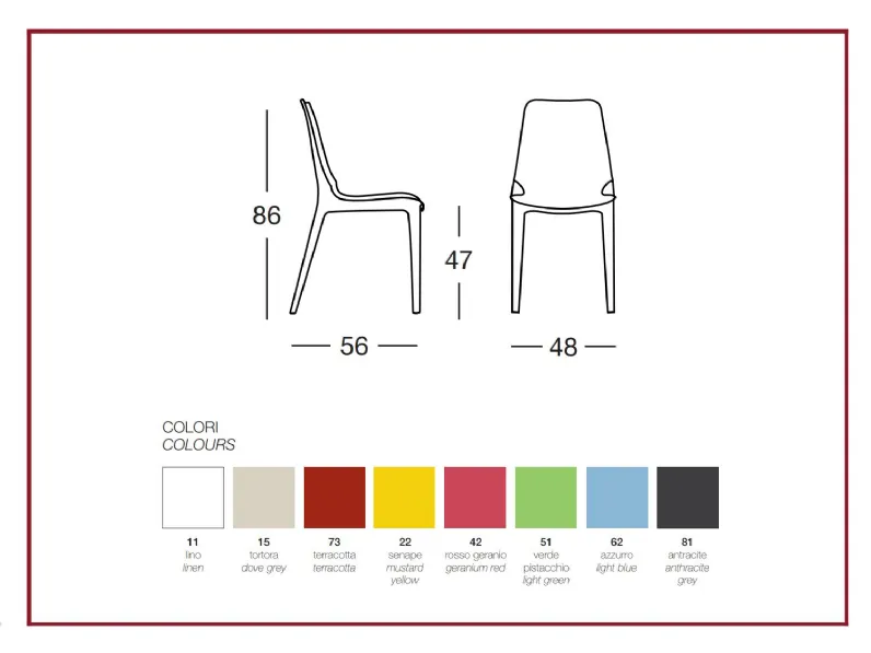 Sedia Ginevra di Scab in OFFERTA OUTLET -29%