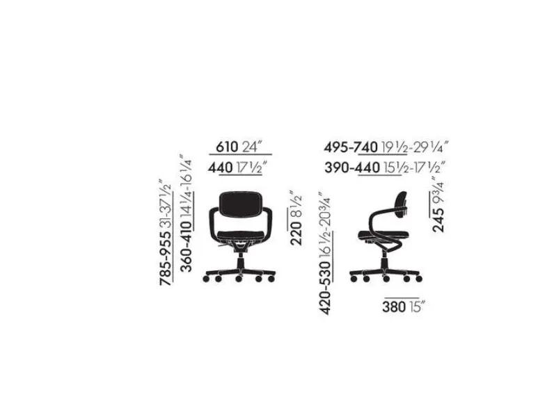 Sedia girevole Allstar Vitra a prezzo scontato