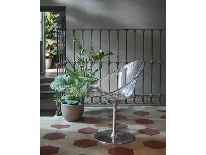 Sedia senza braccioli Eroisi di Kartell a prezzo ribassato
