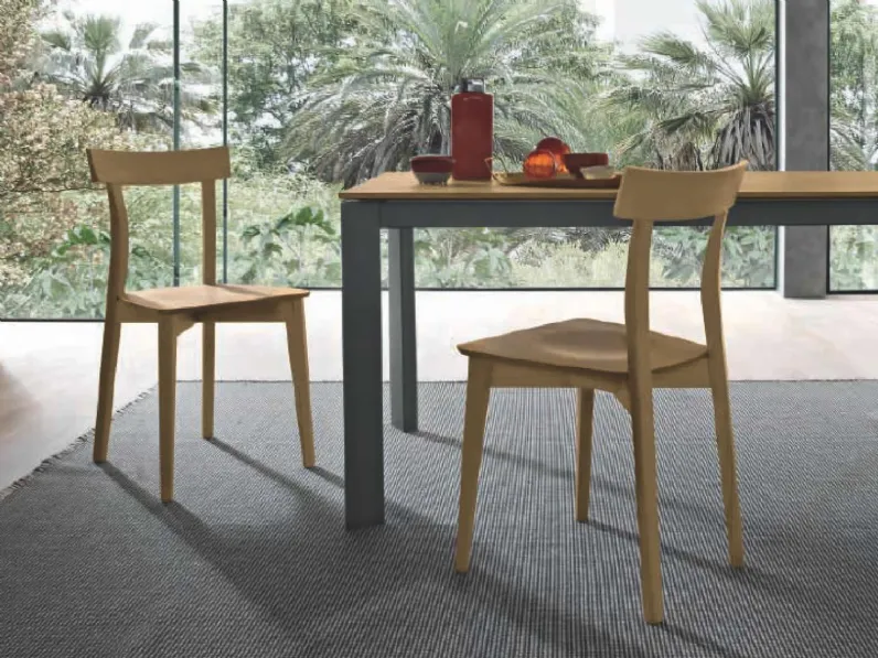 Sedia senza braccioli Grace di Fgf mobili in Offerta Outlet