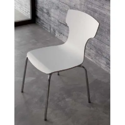 Sedia in legno senza braccioli Hat in Offerta Outlet