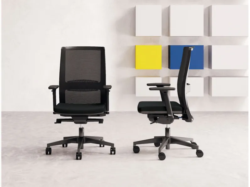 Sedia con schienale alto Hello di Las mobili in Offerta Outlet
