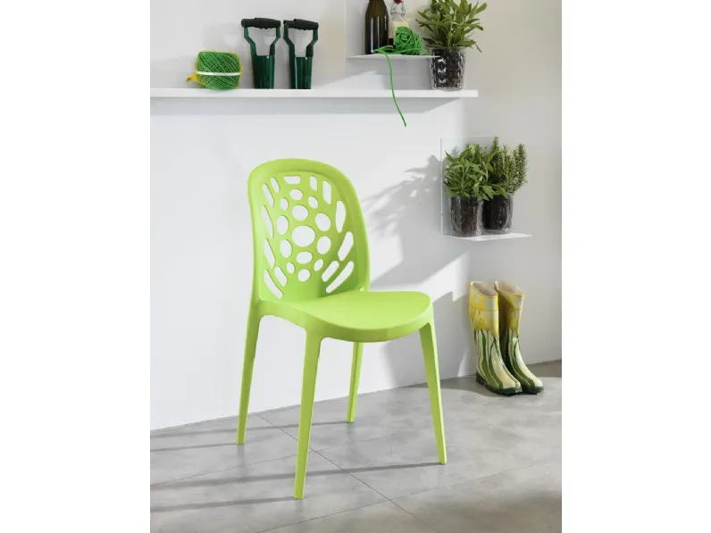 Sedia Holes Stones in OFFERTA OUTLET