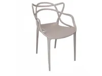 Sedia in plastica con braccioli Im5016 in offerta