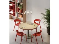 Sedia Set 4 sedie kicca da cucina realizzata in plastica scontata del 35%