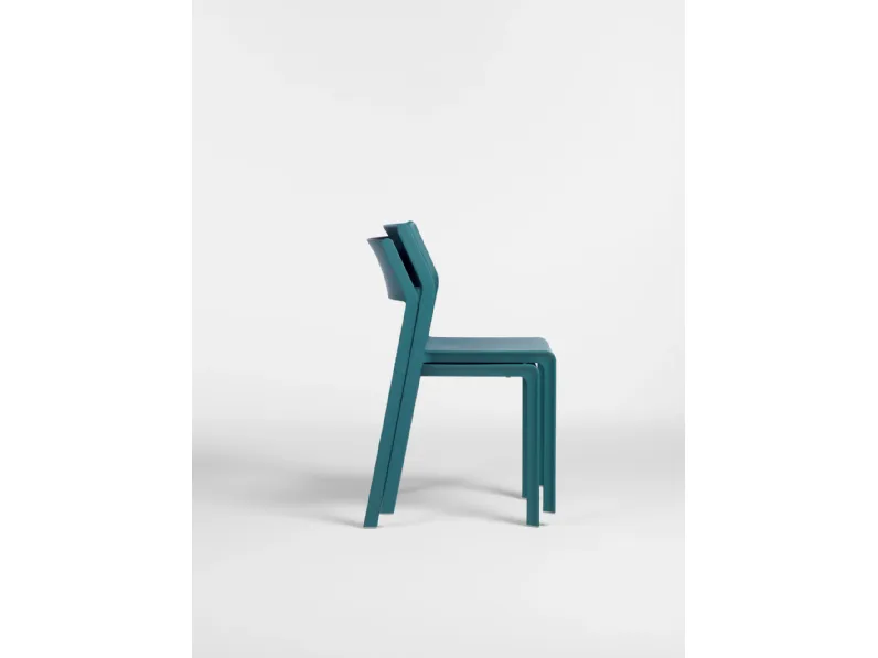 Sedia in plastica impilabile Trill bistrò in Offerta Outlet