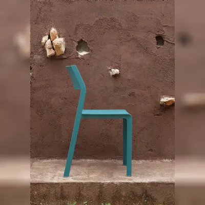 Sedia in plastica impilabile Trill bistr in Offerta Outlet