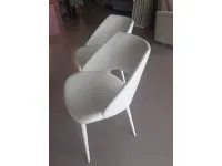 Sedia Arisa da soggiorno realizzata in ecopelle scontata del 28%