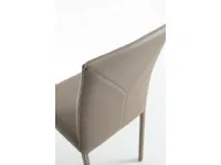 Sedia Felix da soggiorno realizzata in ecopelle scontata del 40%