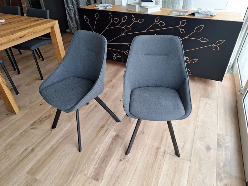Sedia da soggiorno realizzata in ecopelle Bilbao di Target point 