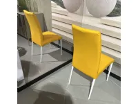 Sedia in ecopelle modello Bond di Zamagna 