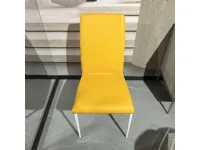 Sedia in ecopelle modello Bond di Zamagna 