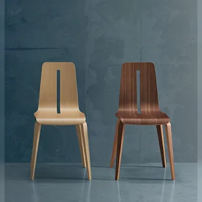 Sedia in legno Platone di Caimi