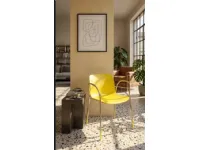 Sedia di Magis modello Sedia troy gialla struttura oro magis da cucina in offerta -71%