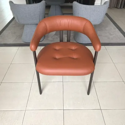 Sedia in pelle modello Greta di Cattelan italia 