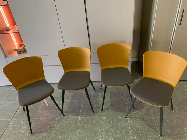 Sedia in plastica fissa Calla in Offerta Outlet